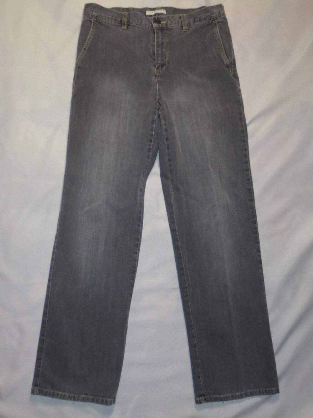 CRAZY HORSE by LIZ CLAIBORNE womens JEANS gray STRAIGHT LEG denim SIZE 8